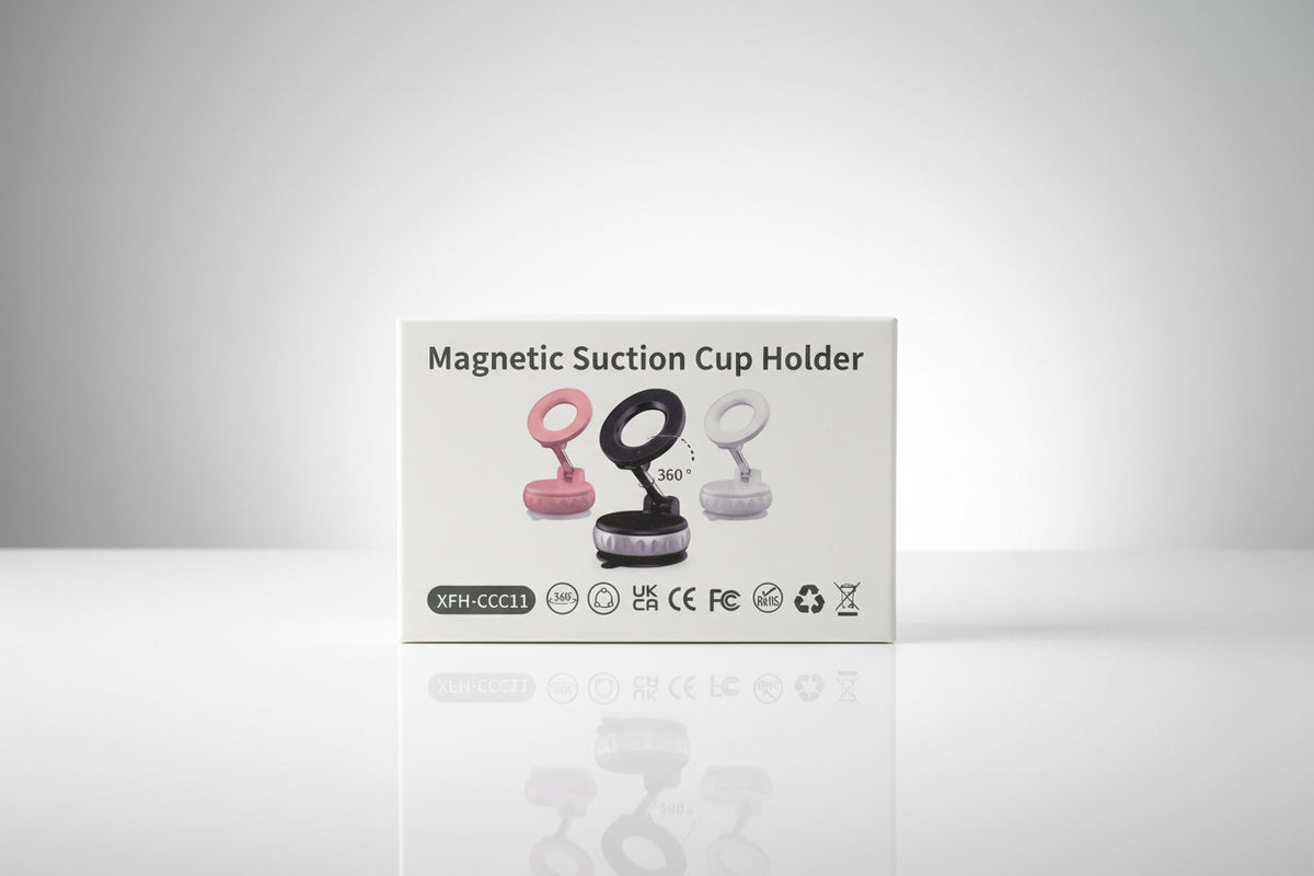 Magnetic car phone holder